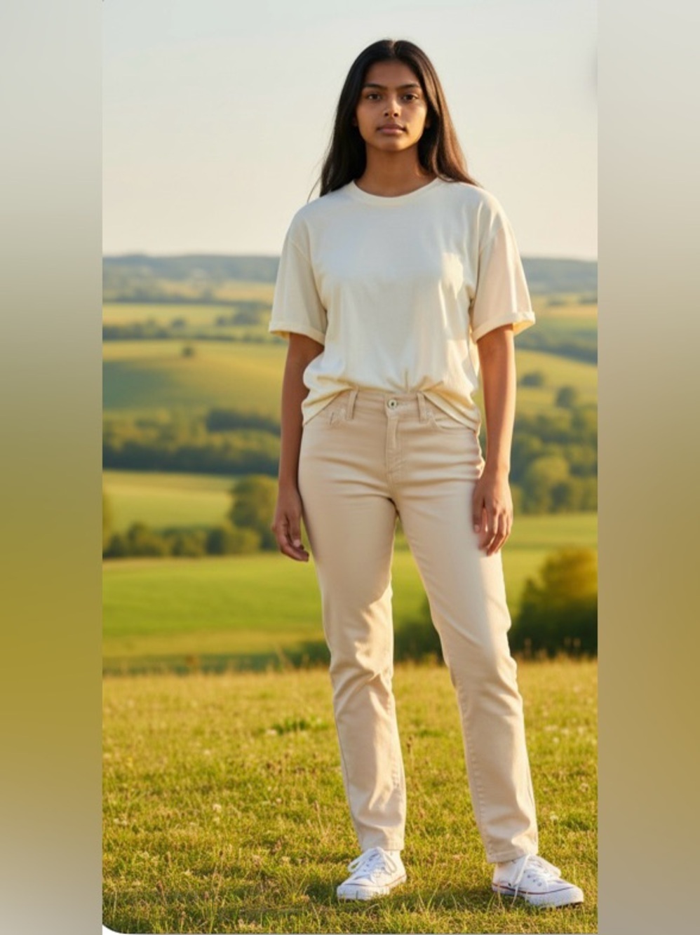 NWT- 10 Nautica True Flex Mid Rise Skinny Jeans Cream Raw Hem Women's 30/10